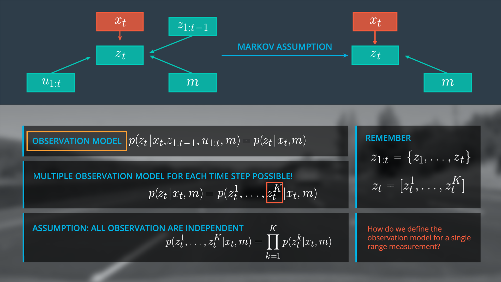 Markov Assumption for Observation Model